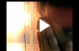 Freeze of Alexandre Gérard's film about Jean Dupuy "To Look at the Invisible"